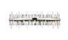 Elegant Lighting 2200W36C Serena 36 inch crystal bath sconce in chrome