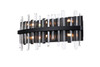 Elegant Lighting 2200W24BK Serena 24 inch crystal bath sconce in black