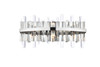 Elegant Lighting 2200W24C Serena 24 inch crystal bath sconce in chrome