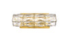 Elegant Lighting 3501W12G Valetta 12 inch LED linear wall sconce in gold