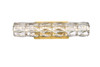 Elegant Lighting 3501W18G Valetta 18 inch LED linear wall sconce in gold