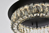 Elegant Lighting 3503F18BK Monroe 18 inch LED Single flush mount in black