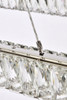Elegant Lighting 3504D42L1C Monroe 42 inch LED Single rectangle pendant in chrome