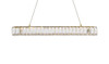 Elegant Lighting 3502D31G Monroe 31 inch LED linear pendant in gold