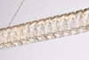 Elegant Lighting 3502D38G Monroe 38 inch LED linear pendant in gold