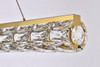 Elegant Lighting 3501D48G Valetta 48 inch LED linear pendant in gold