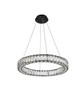 Elegant Lighting 3503D23BK Monroe 23 inch LED round Single pendant in black Elegant Lighting 3503D23BK Monroe 23 inch LED round Single pendant in black