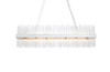 Elegant Lighting 3000G48C Dallas 48 inch rectangle crystal pendant in chrome