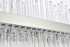 Elegant Lighting 3000G48C Dallas 48 inch rectangle crystal pendant in chrome