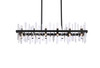 Elegant Lighting 2200G42BK Serena 42 inch crystal rectangle chandelier in black