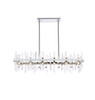 Elegant Lighting 2200G42C Serena 42 inch crystal rectangle chandelier in chrome