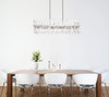 Elegant Lighting 6200G42C Serephina 42 inch crystal rectangle chandelier light in chrome