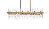 Elegant Lighting 2200G42SG Serena 42 inch crystal rectangle chandelier in satin gold Elegant Lighting 2200G42SG Serena 42 inch crystal rectangle chandelier in satin gold
