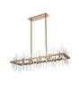 Elegant Lighting 2200G42SG Serena 42 inch crystal rectangle chandelier in satin gold