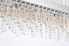 Elegant Lighting 3000G42C Dallas 42 inch rectangle crystal pendant in chrome