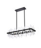 Elegant Lighting 2200G36BK Serena 36 inch crystal rectangle chandelier in black