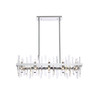Elegant Lighting 2200G36C Serena 36 inch crystal rectangle chandelier in chrome