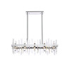 Elegant Lighting 2200G36C Serena 36 inch crystal rectangle chandelier in chrome