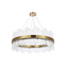 Elegant Lighting 3000D36SG Dallas 36 inch round crystal pendant in satin gold