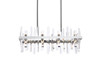Elegant Lighting 2200G30C Serena 30 inch crystal rectangle chandelier in chrome