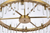 Elegant Lighting 2200D32SG Serena 32 inch crystal round chandelier in satin gold