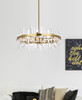 Elegant Lighting 2200D32SG Serena 32 inch crystal round chandelier in satin gold
