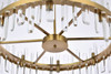 Elegant Lighting 2200D32SG Serena 32 inch crystal round chandelier in satin gold