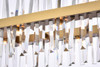 Elegant Lighting 6200G30SG Serephina 30 inch crystal rectangle chandelier light in satin gold