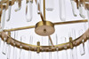 Elegant Lighting 2200D25SG Serena 25 inch crystal round pendant in satin gold