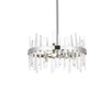 Elegant Lighting 2200D20C Serena 20 inch crystal round pendant in chrome