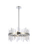 Elegant Lighting 2200D20C Serena 20 inch crystal round pendant in chrome