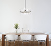 Elegant Lighting 2200D20C Serena 20 inch crystal round pendant in chrome