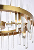 Elegant Lighting 2200D20SG Serena 20 inch crystal round pendant in satin gold Elegant Lighting 2200D20SG Serena 20 inch crystal round pendant in satin gold