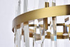 Elegant Lighting 2200D20SG Serena 20 inch crystal round pendant in satin gold Elegant Lighting 2200D20SG Serena 20 inch crystal round pendant in satin gold