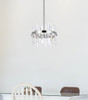 Elegant Lighting 2200D16C Serena 16 inch crystal round pendant in chrome