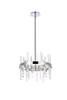 Elegant Lighting 2200D16C Serena 16 inch crystal round pendant in chrome