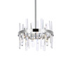 Elegant Lighting 2200D16C Serena 16 inch crystal round pendant in chrome