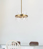 Elegant Lighting 2200D16SG Serena 16 inch crystal round pendant in satin gold Elegant Lighting 2200D16SG Serena 16 inch crystal round pendant in satin gold