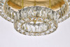 Elegant Lighting 3503F22L2G Monroe 22 inch LED double flush mount in gold