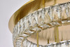 Elegant Lighting 3503F30L2G Monroe 30 inch LED double flush mount in gold