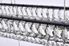 Elegant Lighting 3504G50L3BK Monroe 50 inch LED triple rectangle pendant in black