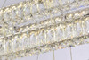 Elegant Lighting 3504G50L3C Monroe 50 inch LED triple rectangle pendant in chrome