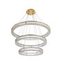 Elegant Lighting 3503G41LG Monroe 41 inch LED triple ring chandelier in gold