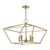 LIVEX LIGHTING 49435-01 5 Light Antique Brass Chandelier