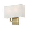 LIVEX LIGHTING 50994-01 2 Light Antique Brass ADA Sconce