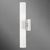 LIVEX LIGHTING 10102-03 2 Light White with Brushed Nickel Accent ADA Vanity Sconce LIVEX LIGHTING 10102-03 2 Light White with Brushed Nickel Accent ADA Vanity Sconce