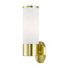 LIVEX LIGHTING 16561-12 1 Light Satin Brass ADA Single Sconce