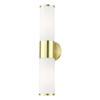 LIVEX LIGHTING 16562-12 2 Light Satin Brass ADA Vanity Sconce