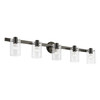 LIVEX LIGHTING 17235-46 5 Light Black Chrome Vanity Sconce