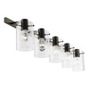 LIVEX LIGHTING 17235-46 5 Light Black Chrome Vanity Sconce